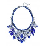 Apolonia Sapphire Marquise Cluster Necklace 